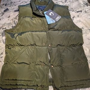 NWT Men's Lands' End Puffer Vest Sz Lg